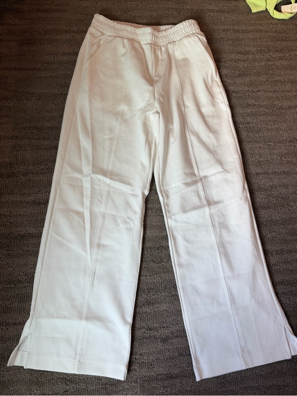 Old Navy Active Wide Leg Pants – High Rise White Lounge/Athleisure